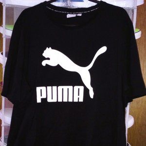 Puma Black T-Shirt w/ White Logo